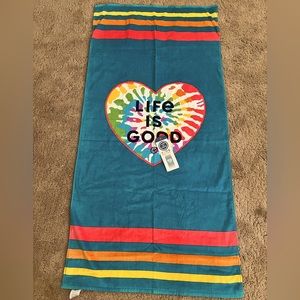 Kids Life is Good Beach Towel